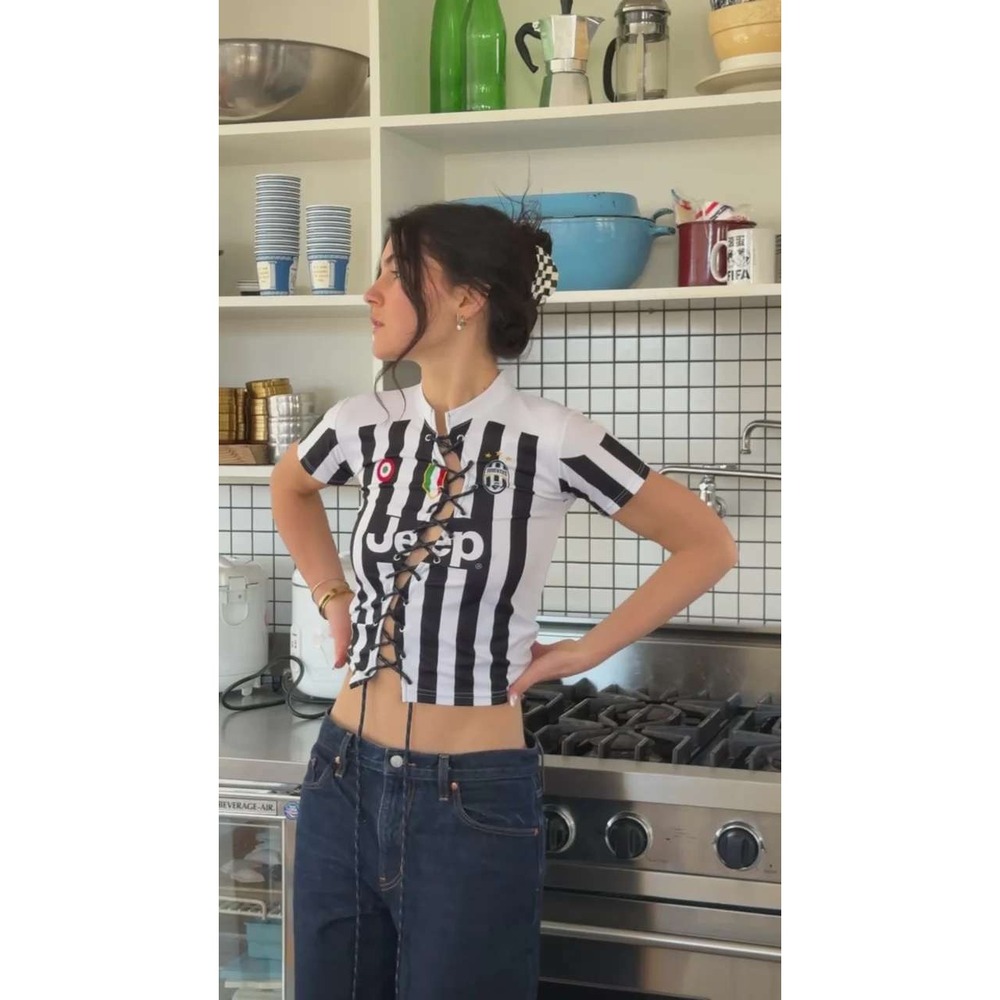 Paul Pogba #10 Juventus FC Cossa New York Lace Up Soccer Jersey Women's Sz 6 - Picture 3 of 16
